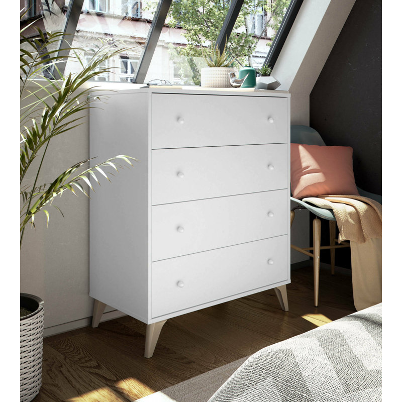 Okeefe 78cm W 4 - Drawer Chest of Drawers