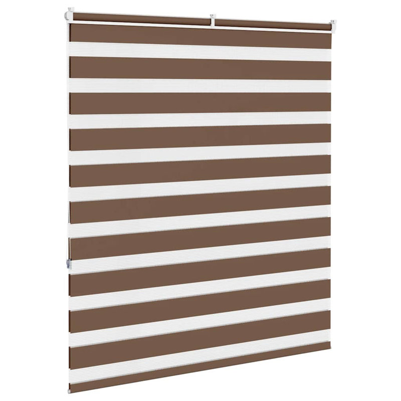 George Oliver Zebra Blind Polyester, 120cmW x 150cmL, Brown