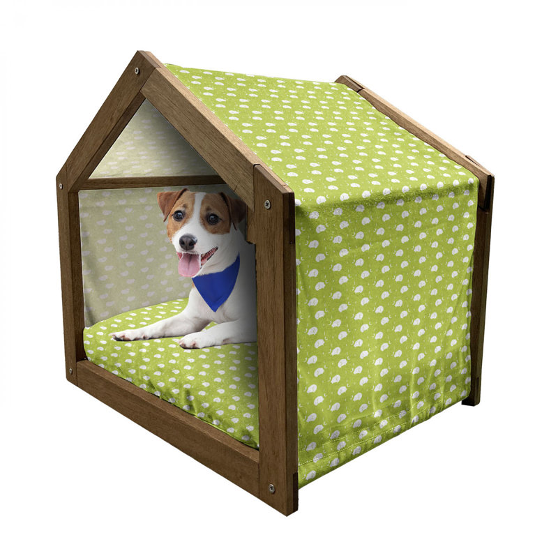 Wood Dog House, 22.44" H x 23.62" W x 17.72" D