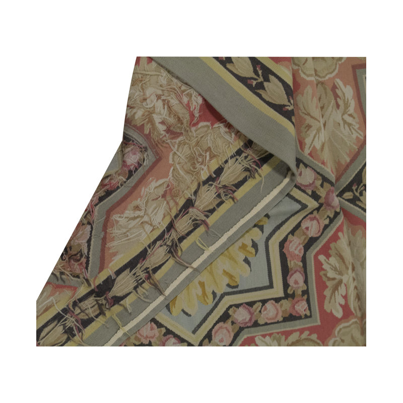 Aubusson Renaissance Wool Geometric Area Rug
