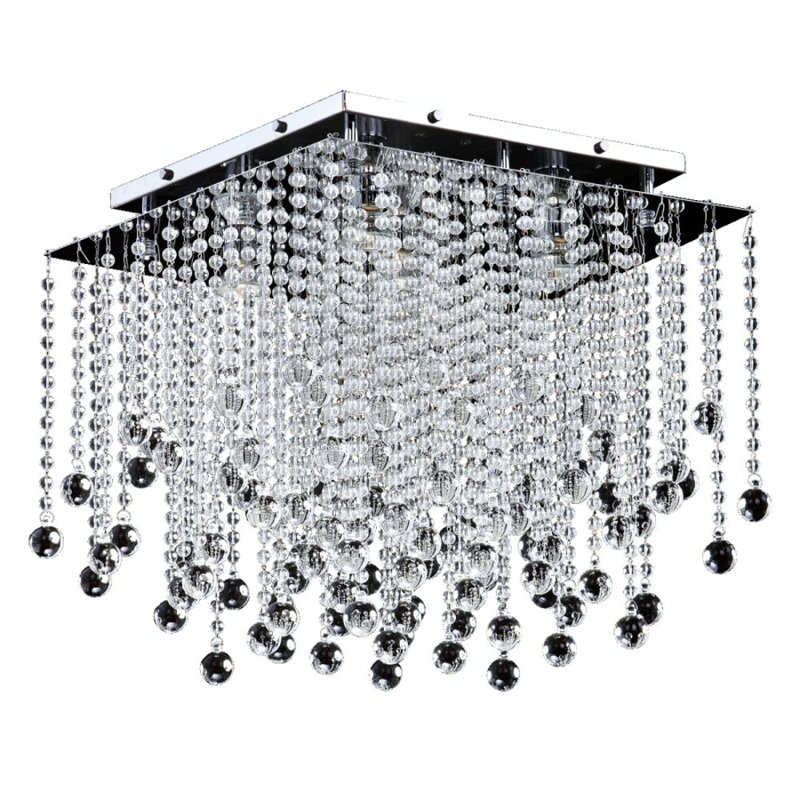 Plafonnier encastré géométrique 18 po 5 lumières unique Cohen-Arazi