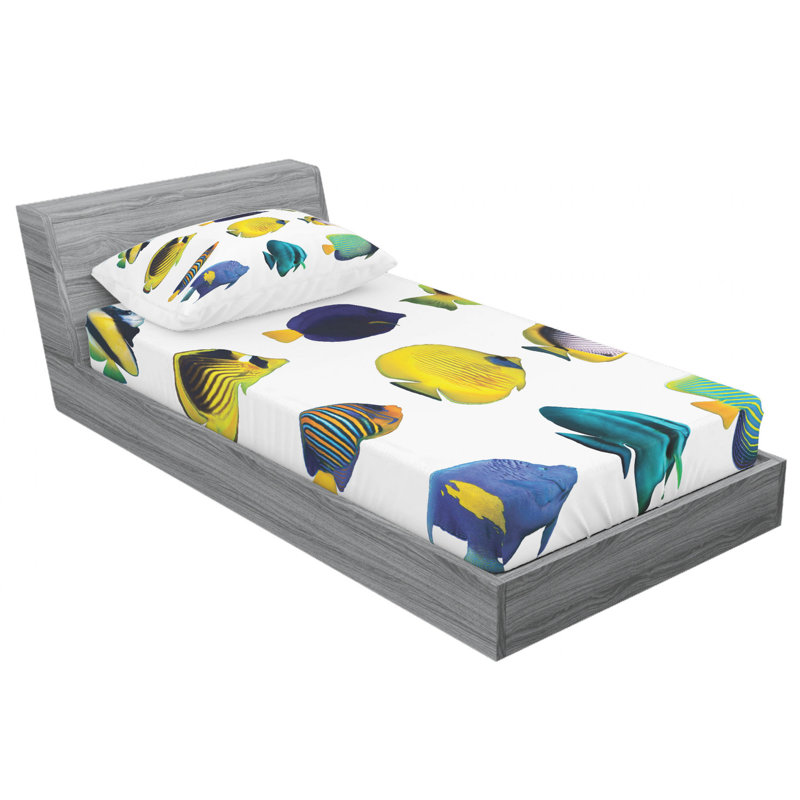 Microfiber Sheet Set, Twin Sheet Set with Fitted Sheet