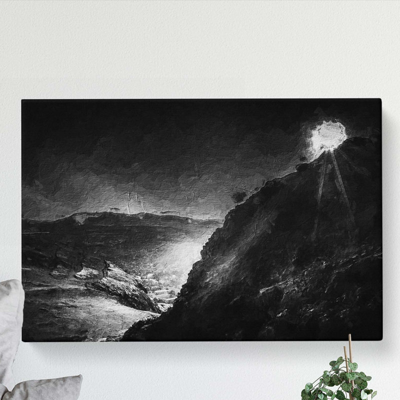Arthurs Seat in Edinburgh Scotland - Wrapped Canvas Painting Pint, 40cm H x 60cm W x 3cm D