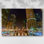 «Chicago River At Night Vi», reproduction sur toile