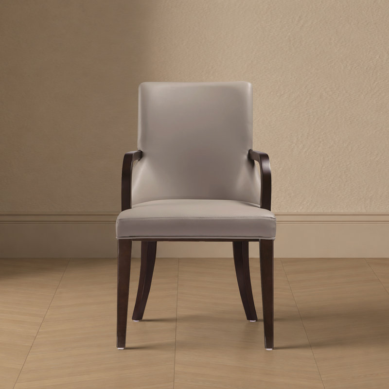 Chaise de salle à manger Shubert, Gris clair, Ensemble de 1