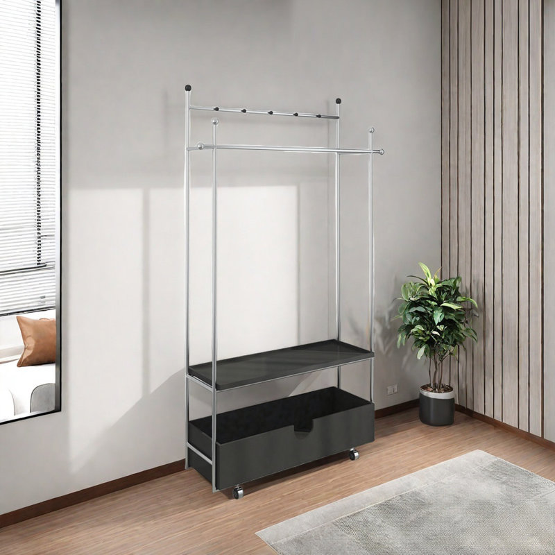 Sturdy Stainless Steel Hall Tree with Thickened