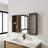 Bathroom Mirror Cabinet with Storage Combination