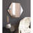 Modern Hexagonal Wall Mirror, 27.6 x 23.6 x 0.9 inches | 100% MDF, Eco-Friendly Flotal-E Glass | White Color, Geometric Design | Perfect for Contemporary Home Decor & Stylish Interiors