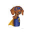Dachshund Superhero by Danny Gordon - Wrapped Canvas Print-1685902637