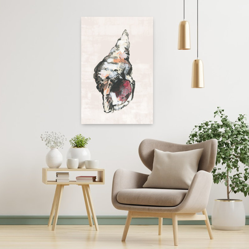 Art contemporain, art abstrait poisson côtier, H 36 po x l 24 po