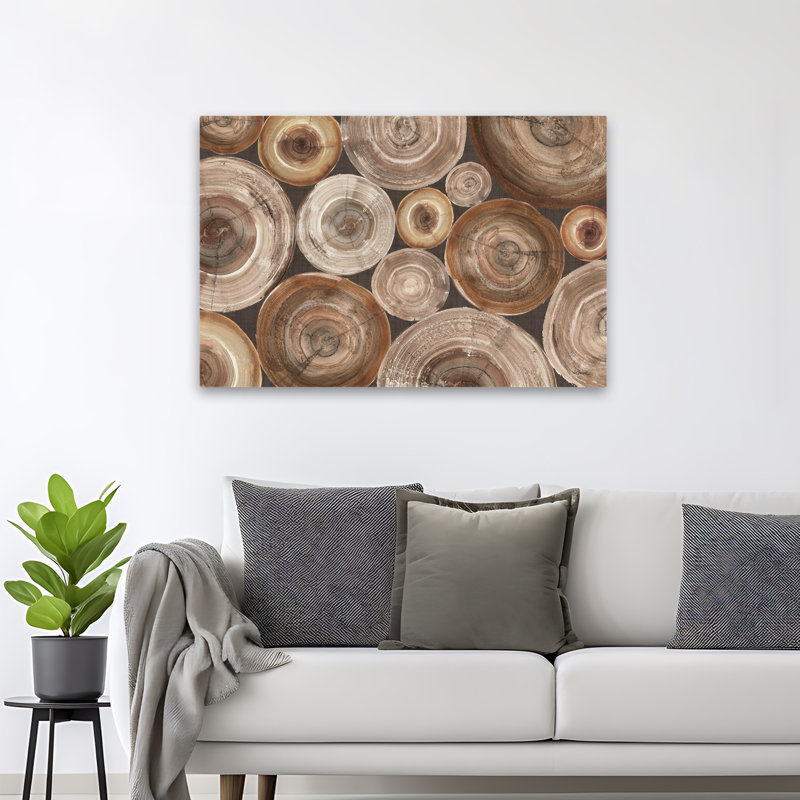 Contemporary Rings Of Life II, H 48 po x l 32 po