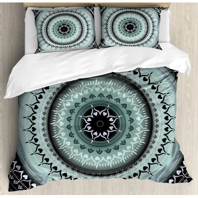 Mandala Eclectic Geometric Shapes Duvet Cover
