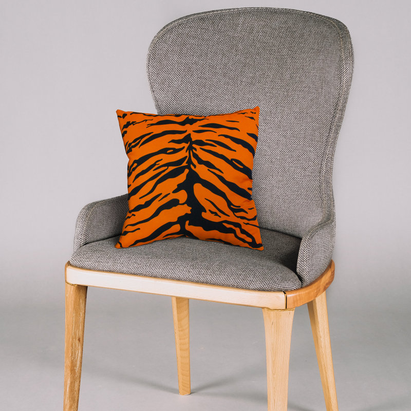  Housse de coussin décoratif en polyester / mélange de polyester, Orange