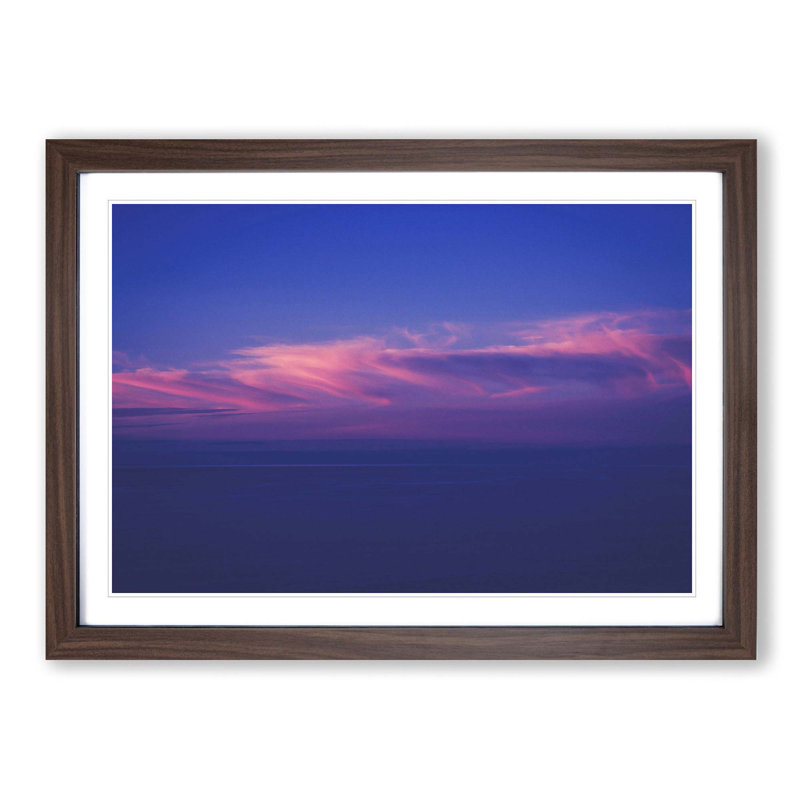 Light Clouds - Picture Frame Photograph Print, Walnut Framed, 36cm H x 48cm W x 2cm D