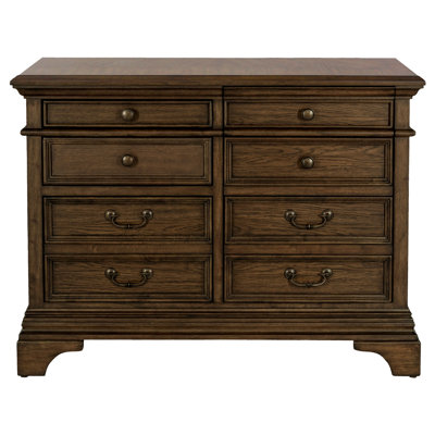 Arnoldus 5-drawer Home Office File Cabinet Burnished Oak