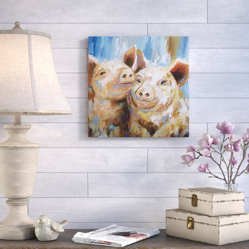 « boue copains », reproduction de peinture à l’acrylique sur toile tendue de galerie, H 24 po x l 24 po x P 1,5 po