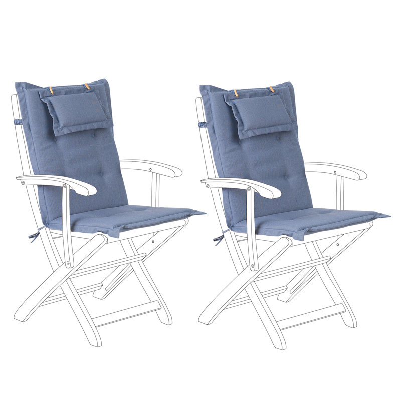 Maui Outdoor Seat/Back Cushion, 2, Blue