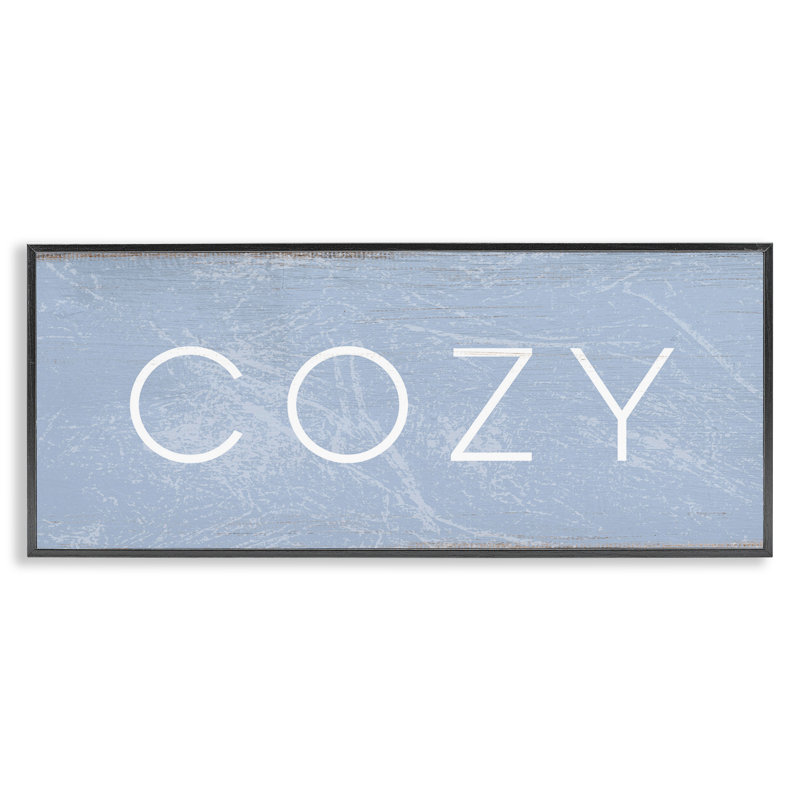 "Cozy Charm", giclée par Daphne Polselli, Giclée encadrée noir minuit, H 10 po x l 24 po