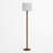 Solid Wood Traditional Floor Lamp With Beaded Column,  Include 3-color Bulb-334840661