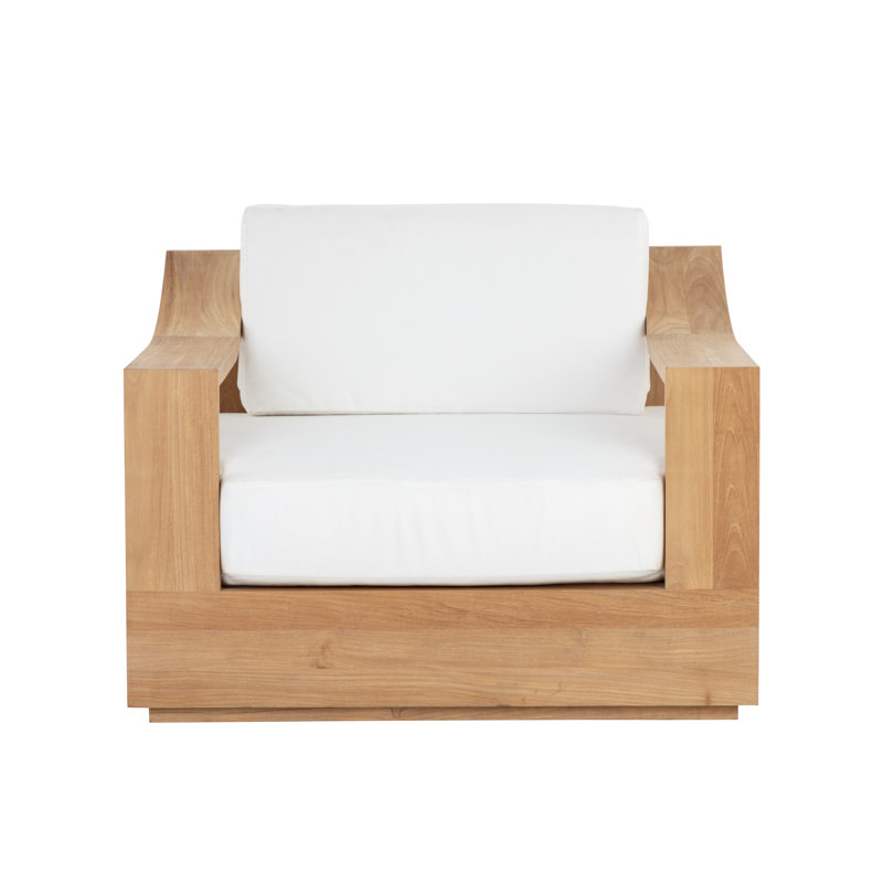 Tahiti Outdoor Teak Swivel Lounge Chair