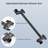 Shower Head, 10 Inch High Pressure Rainfall Shower Head/Handheld Shower Combo With 11 Inch Extension Arm, 6 Settings Adjustable Anti-Leak Shower Head With Holder/Hose, Height/Angle Adjustable-122404480