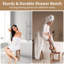 Tabouret de douche en acacia-847443913
