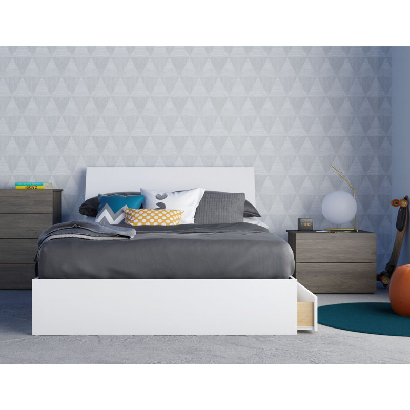 Olcay   Piece Bedroom Set, Full, 2 Piece (Bed and Nightstand)