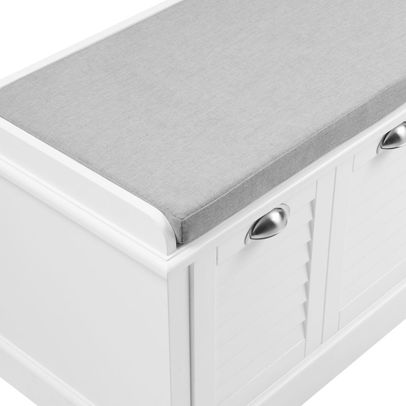 Banc de rangement rembourré avec tiroirs Priya