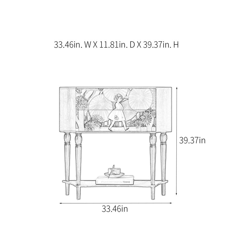 Modern Minimalist Multifunctional Console Table