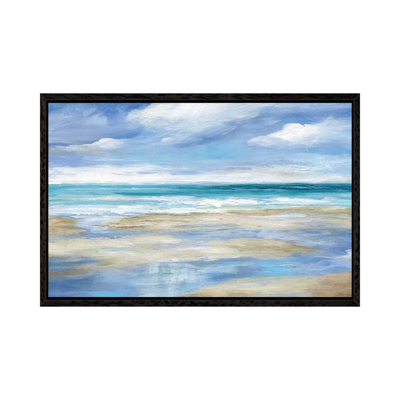 Washy Coast I by Nan - Painting on Canvas, 66.04 cm H x 45.72 cm W, Black Framed
