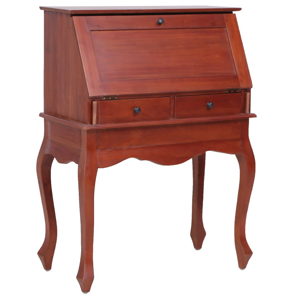 Alcott Hill Climsland Secretary Desk Solid Wood Mahogany Secretair Desk ...