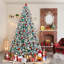 Arbre de Noël artificiel floqué-1009524997