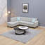 Canapé modulaire en L à 4 places avec console escamotable et rangement pour repose-pieds-1301293298