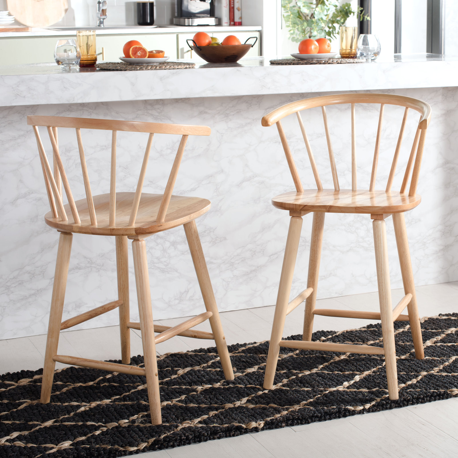 Sheffield Solid Wood Bar & Counter Stool, Counter Stool (23" Seat Height), Natural
