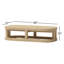 Table basse en bois d'acacia Emory avec finition en teck clair