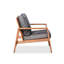 Chaise longue d'extérieur en bois d'acacia avec coussins Davies (ensemble de 2)
