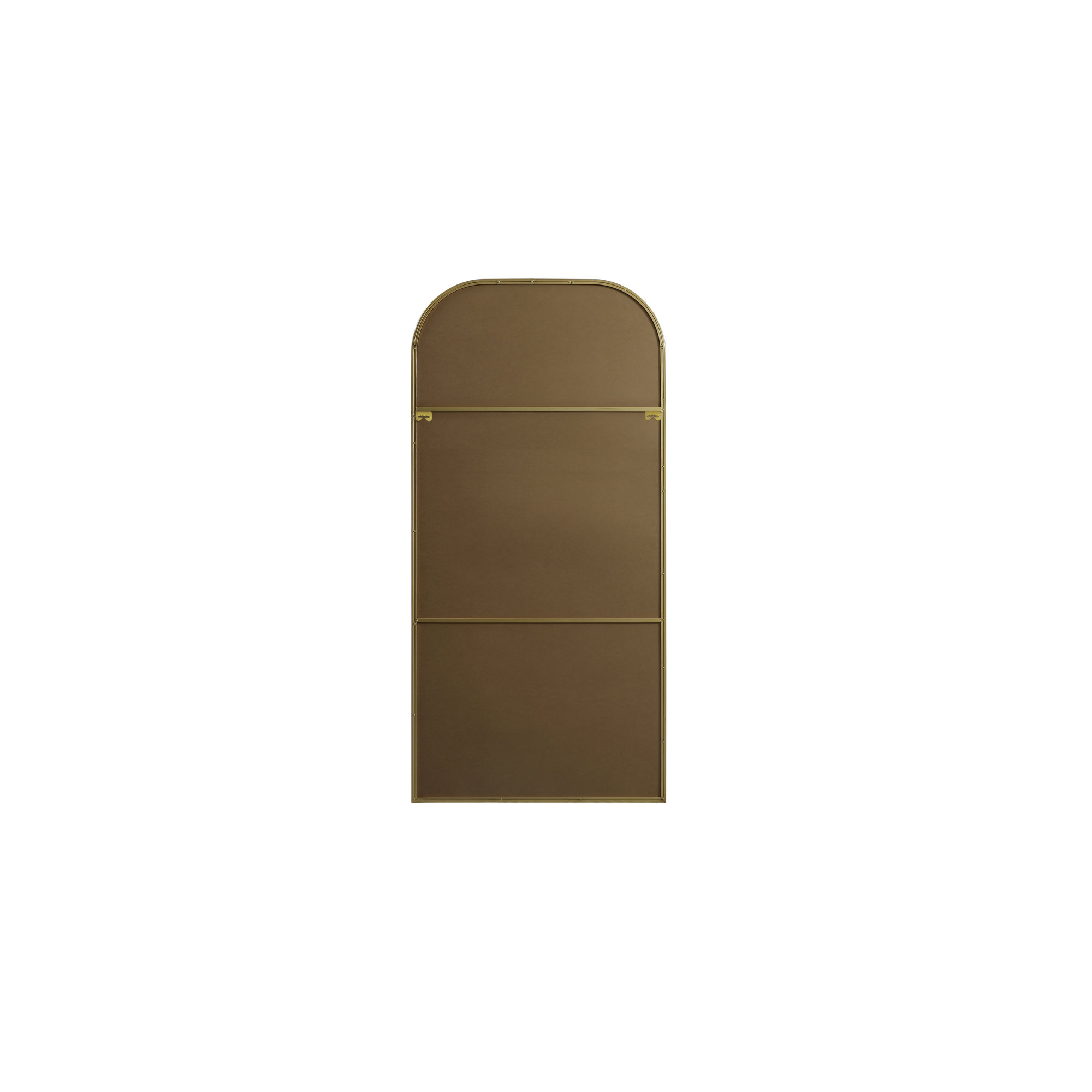 Sabine Metal Wide Arch Wall Mirror, 72" x 35", Brass