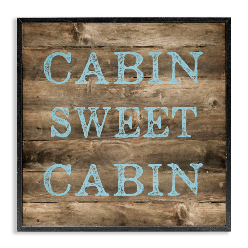 Art de giclée encadrée Sweet Cabin, Giclée encadrée noir minuit, H 24 po x l 24 po