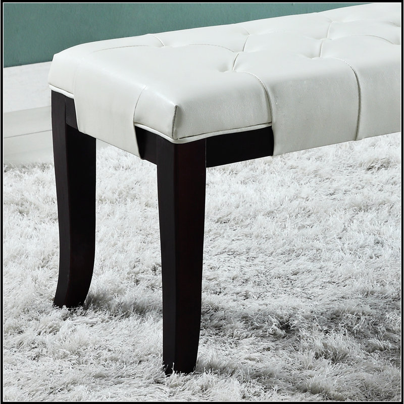Banc capitonné Linon, similicuir