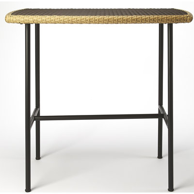 Coova Rattan and Iron Pub Dining Table