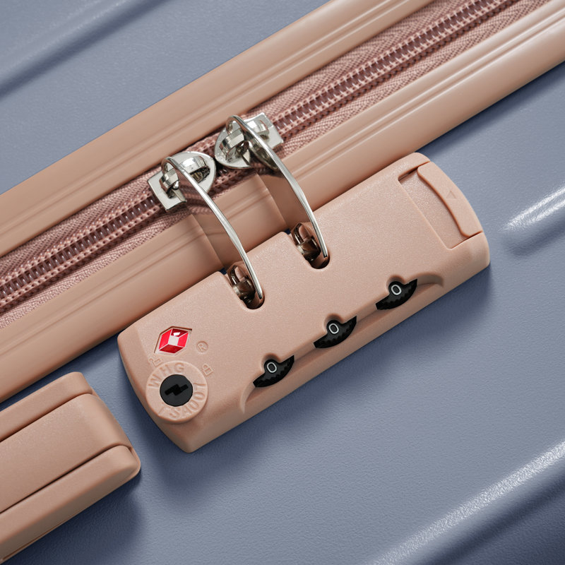 Ensemble de valises de voyage en ABS de qualité supérieure, ensemble de valise à verrou TSA 3 pièces avec des tailles de 20, 24 et 28 pouces avec des roues pivotantes à 360 °