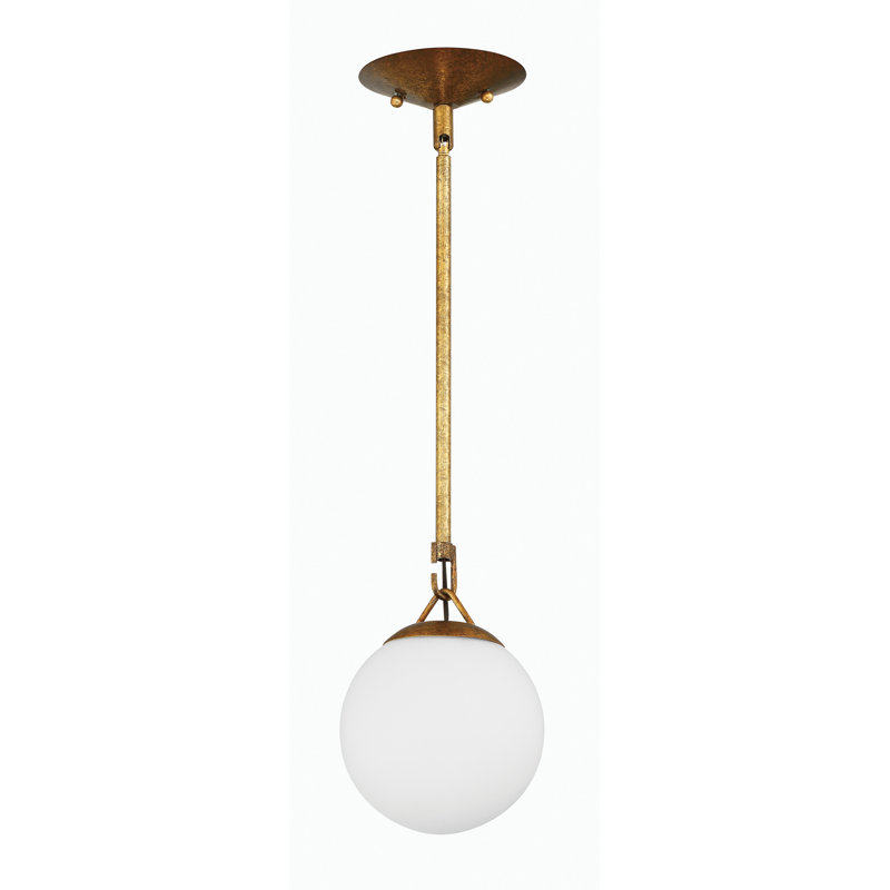 Ison 1 - Light Single Pendant, Patina Aged Brass
