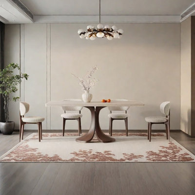 High-end Designer Solid Wood Dining Table