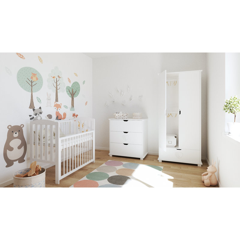 2 Cot Bed, White