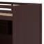 Structure de lit superposé avec escalier de rangement, garde-robe, charge USB et lumière-1821684709