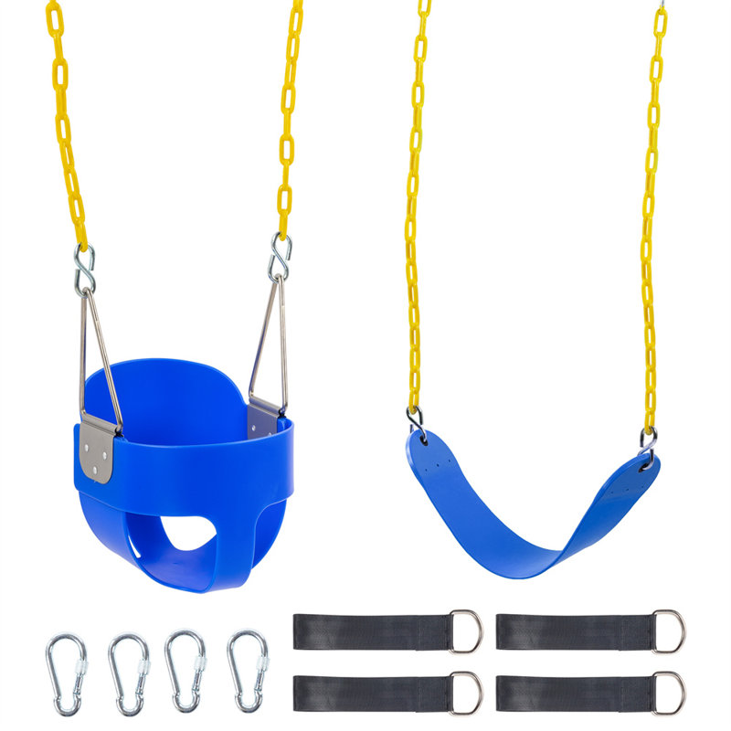 Balançoire avec chaînes Winado, Bleu