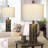 Doroteja 24.5" Bedside Metal USB table lamp set with Night Light and Touch Control-853430730