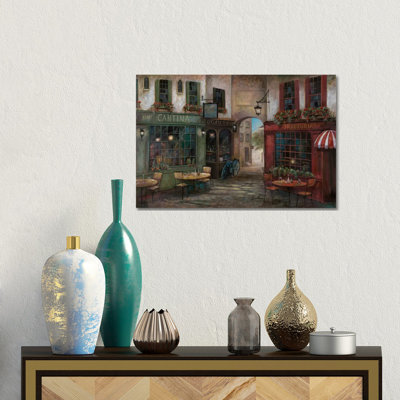 Courtyard Ambiance by Ruane Manning - Gallery-Wrapped Canvas Giclée on Canvas