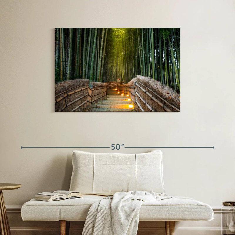 Sebbie Tranquil Arashiyama Bamboo Forest, 26" H x 39" W