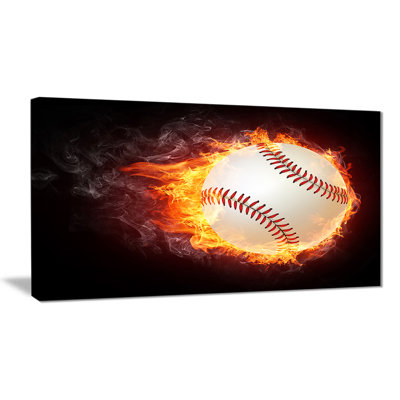 « baseball ball », impression sur toile